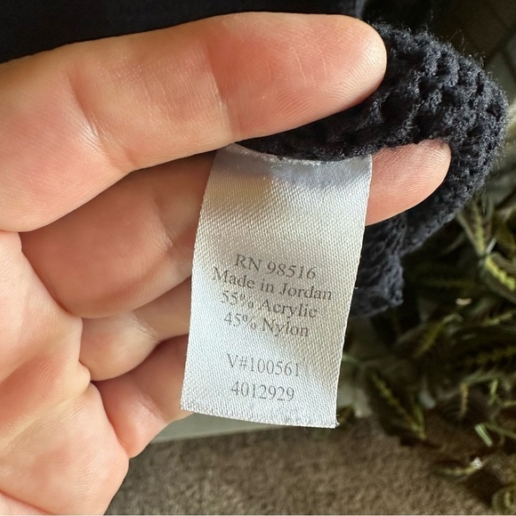 Christopher & Banks knit sweater tank black large 14 - Picture 5 of 5